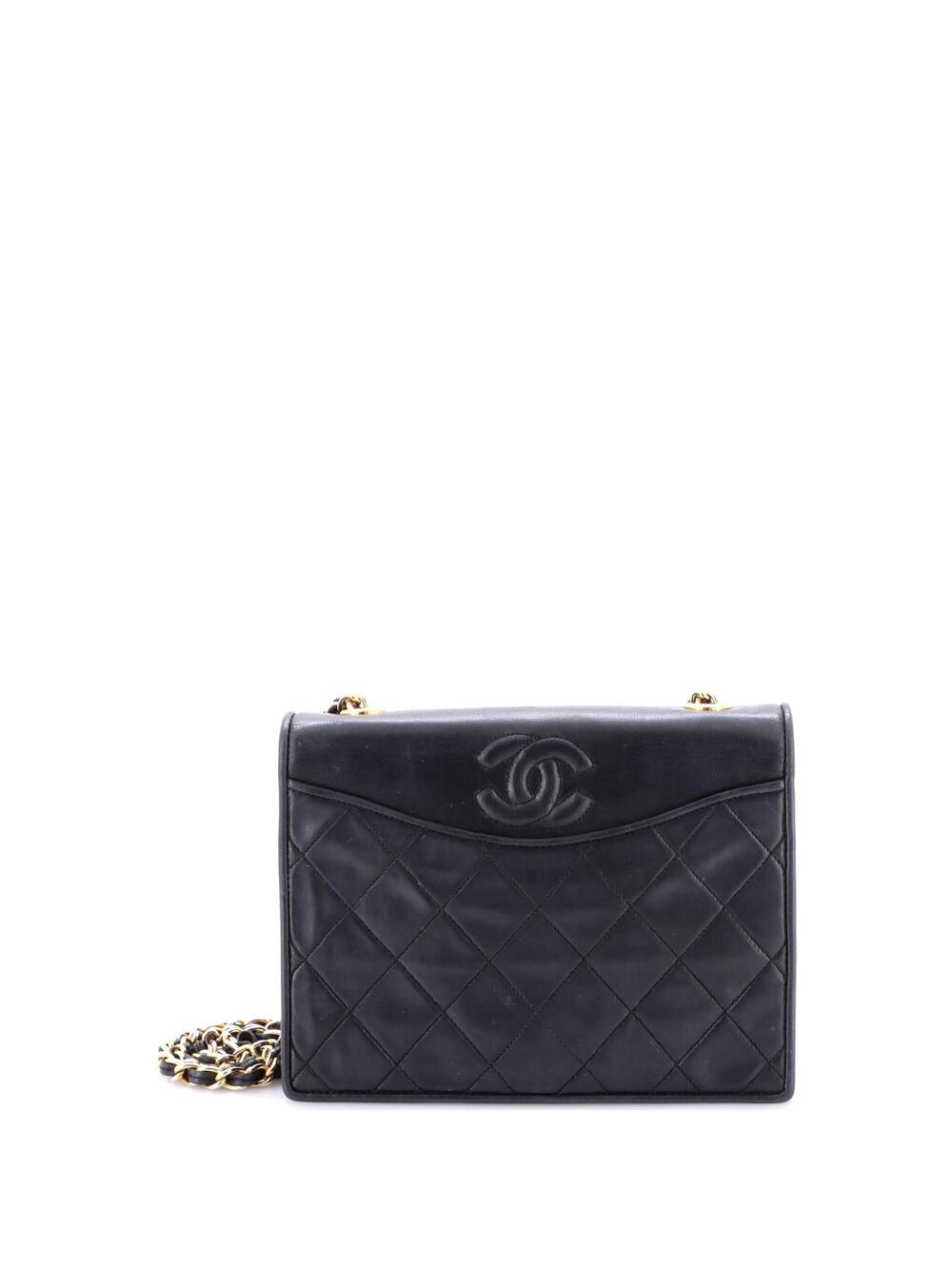 Chanel Vintage Cc Full Flap Bag Quilted #206015C21B - Picture 1 of 6